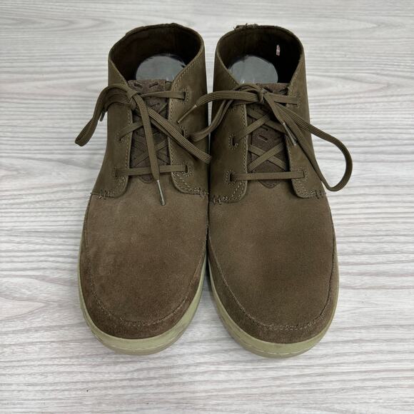 Teva Canyon Life Chukka Boots Men 11.5 Chocolate Chip Leather Suede Lace Up Flat main image 4